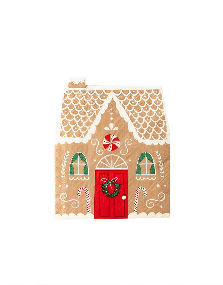 Pink Gingerbread House Paper Party Cups