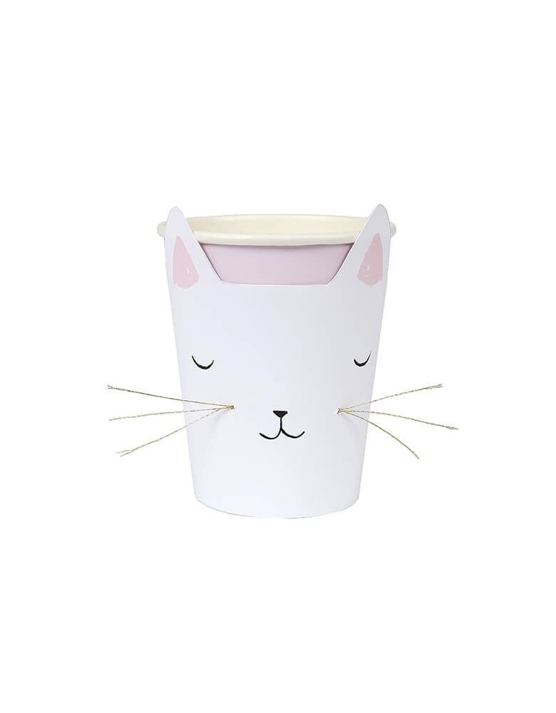 Cat Party Cups With Lids and Straws, Plastic Cat Party Drink Cups With  Straws, Cute Kitten Party Cups 