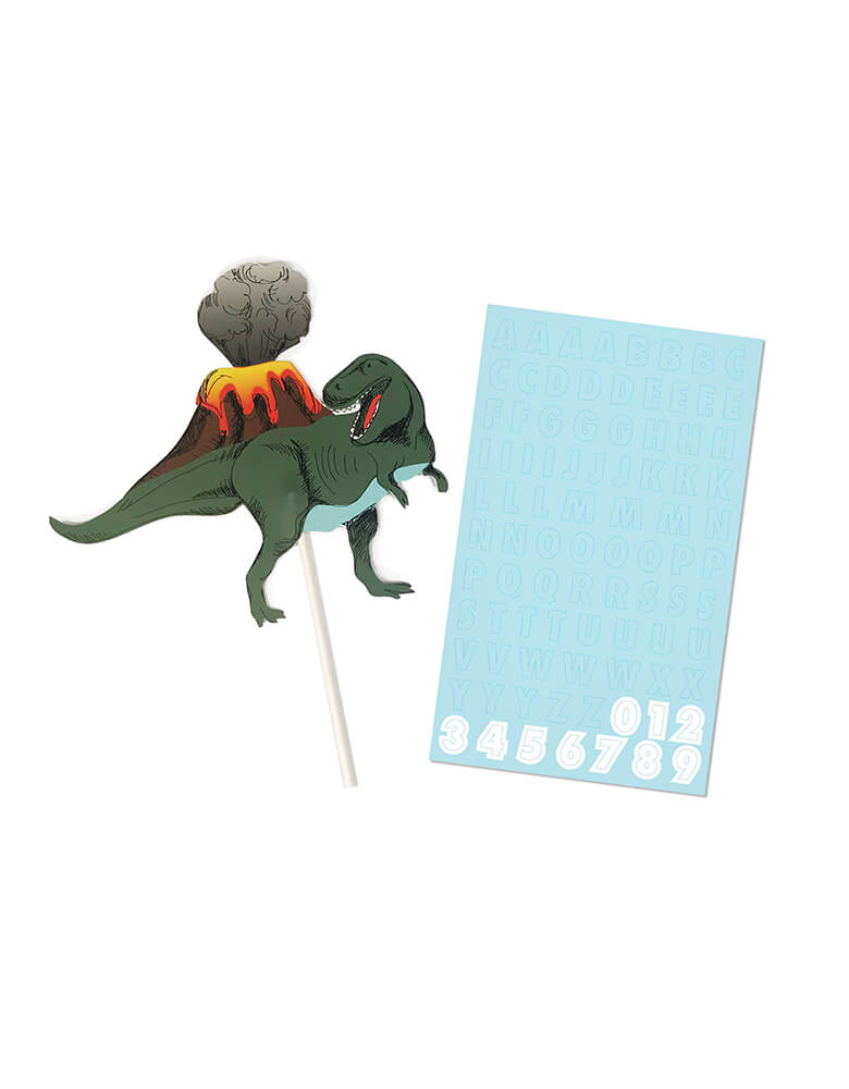 Customized dinosaurs family store cake toppers