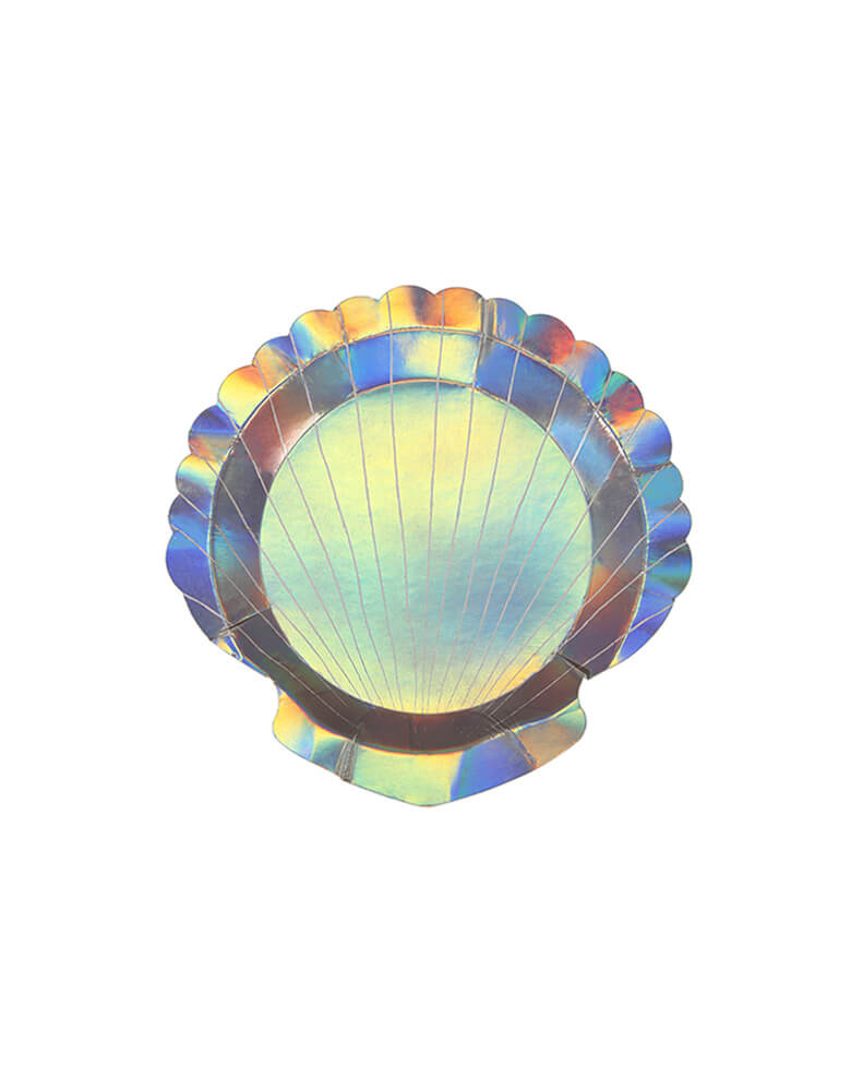 Gorgeous, iridescent clam plate