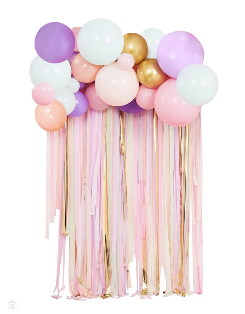 Pink, Cream and Gold Streamers