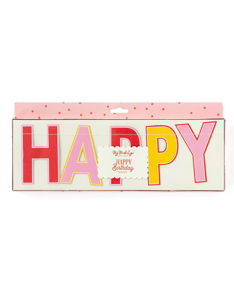 Happy Birthday Banner - Pink