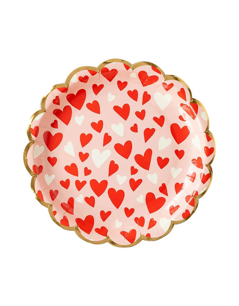 Heart shaped deals disposable plates