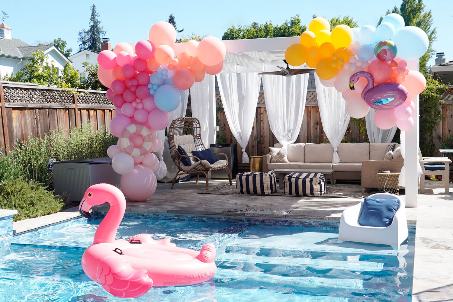 Two The Pool_Kid's Pool Themed Second Birthday Party Ideas by Momo Party