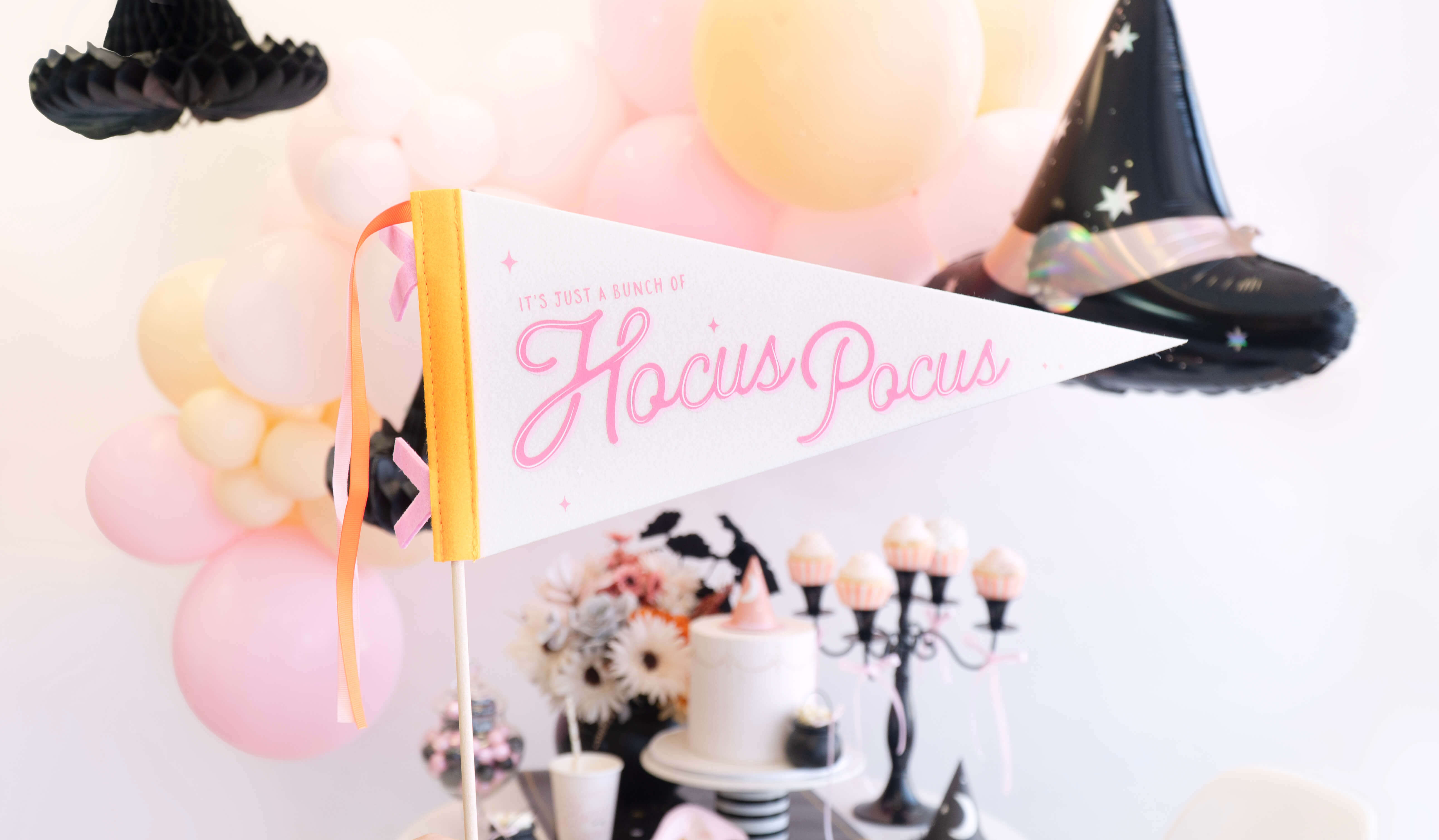 Hocus Pocus Halloween: Witch-Themed Pink Party Ideas