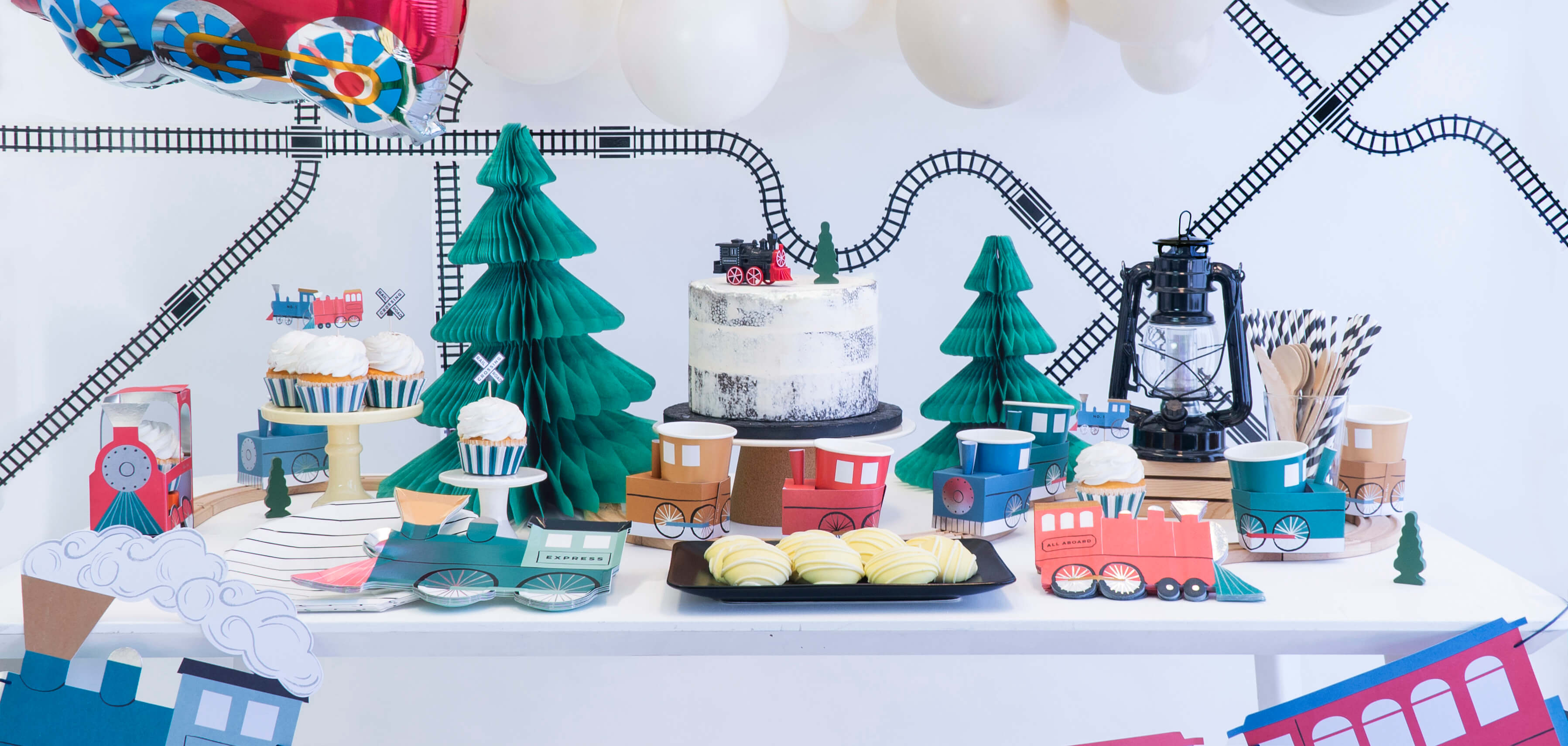 Modern Train Birthday Party Ideas