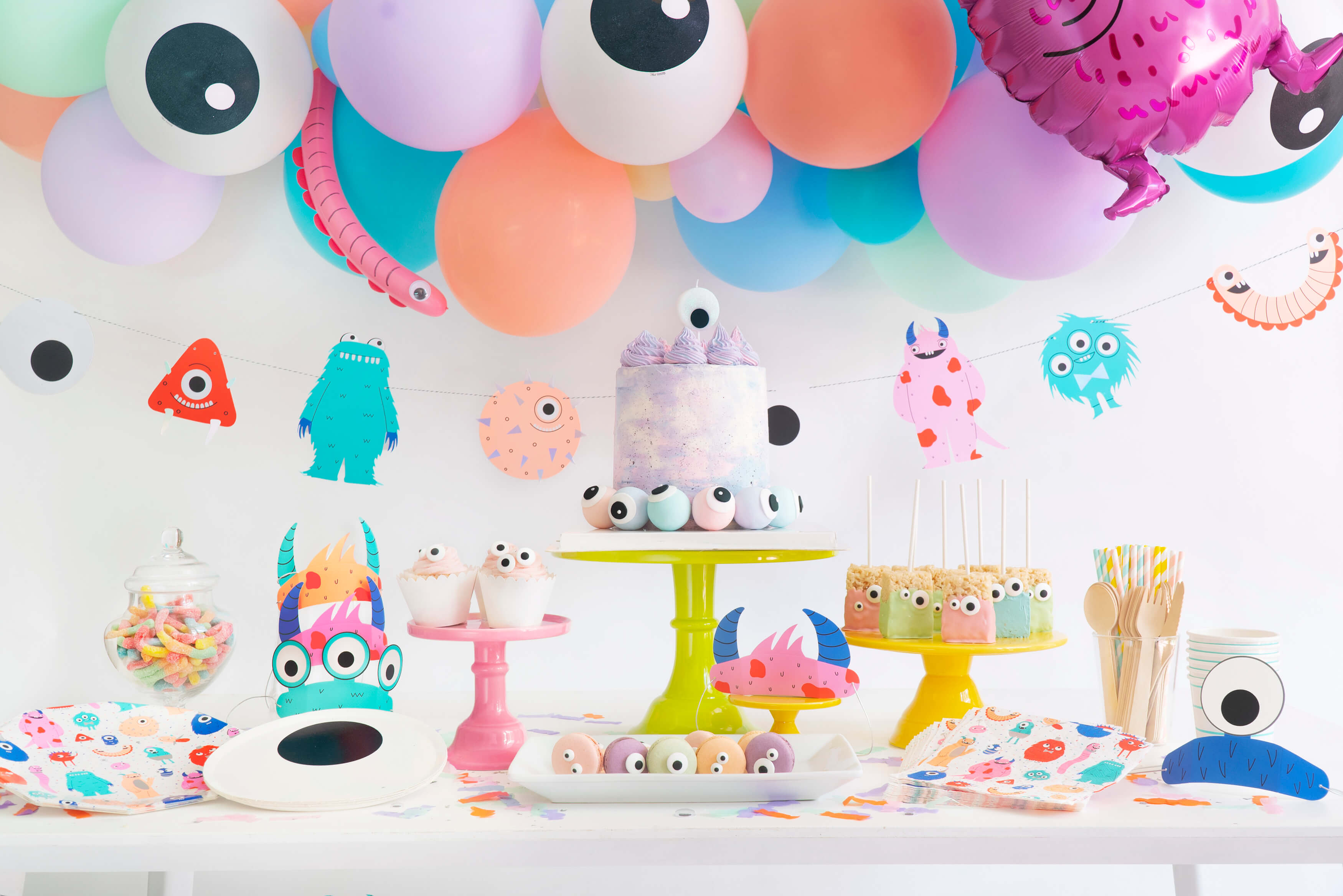 Monster truck illustration  birthday party theme for kids