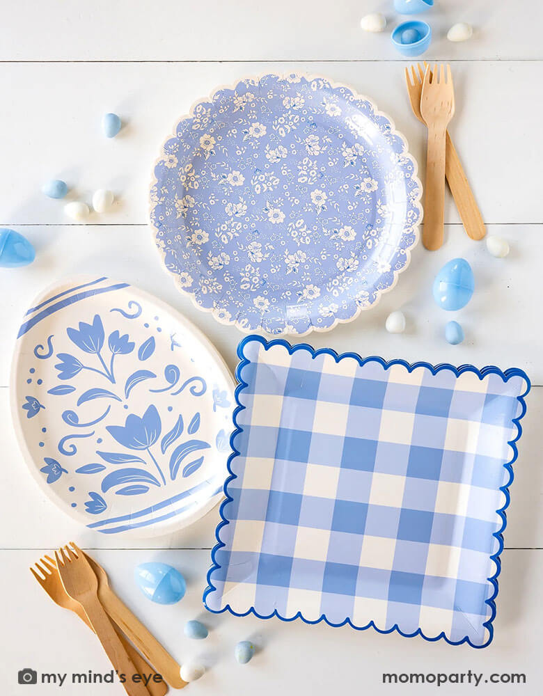 Gingham deals paper plates