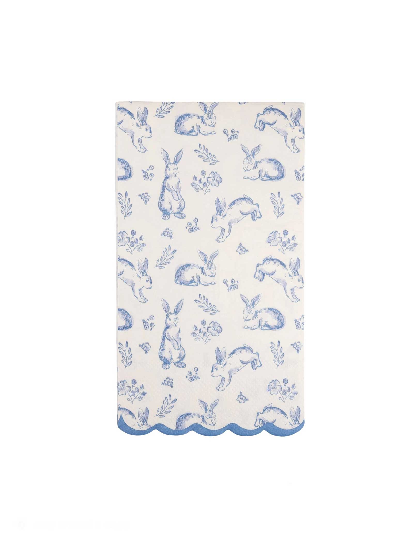 Momo Party's 4.25" x 7.75" Bunny Toile Guest Napkins by My Mind's Eye. These bunny toile napkins are sure to impress guests and bring a touch of whimsy to your table setting. Perfect for all your Easter festivities.