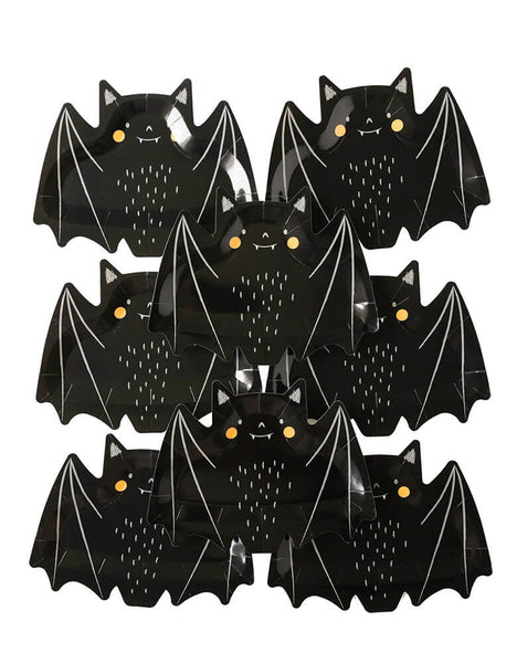 Freakin' Bats Bat Shaped Paper Plates (Set of 8) – Momo Party