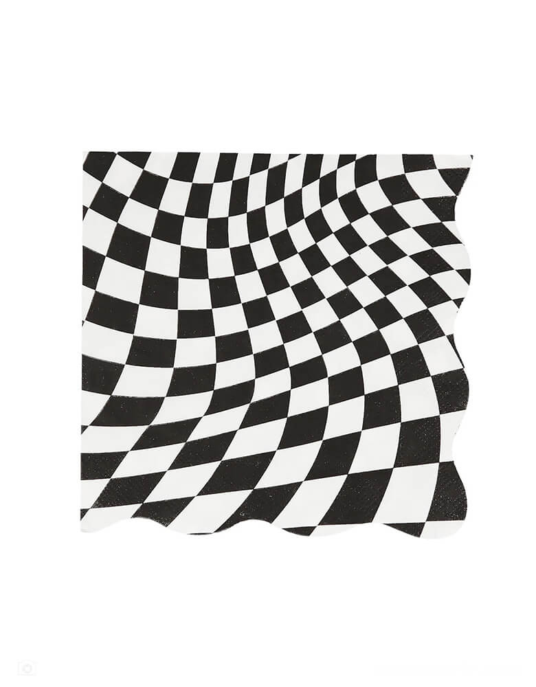 Halloween Checker Large Napkins (Set of 16)