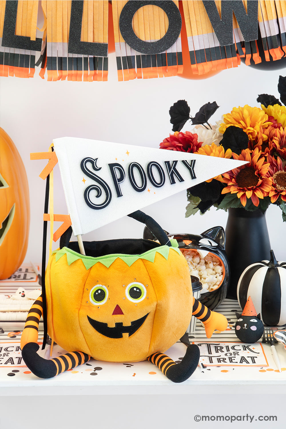 Spooky Halloween Felt Pennant Banner