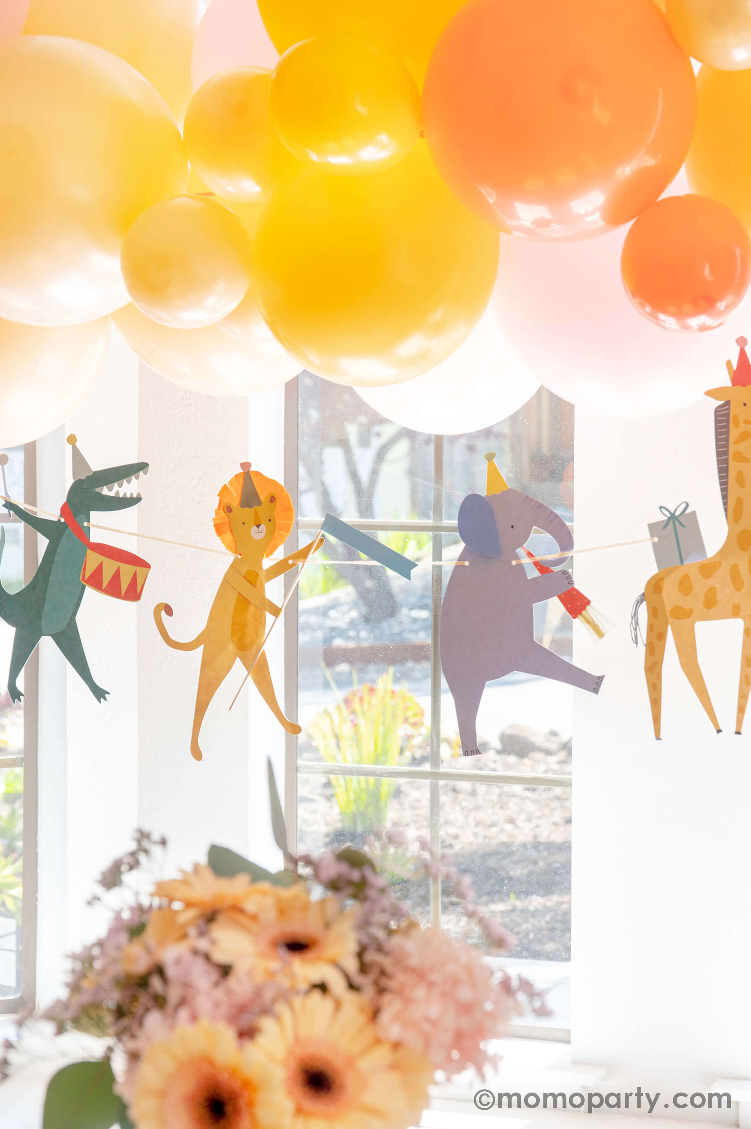 Gender Neutral Baby Shower Gift Box - Yellow Orange Giraffe