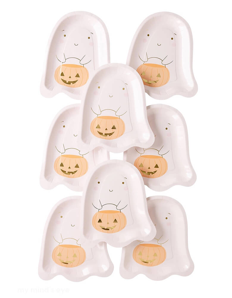 Ghost Shaped Plates - Occasions By Shakira (Set of 8)