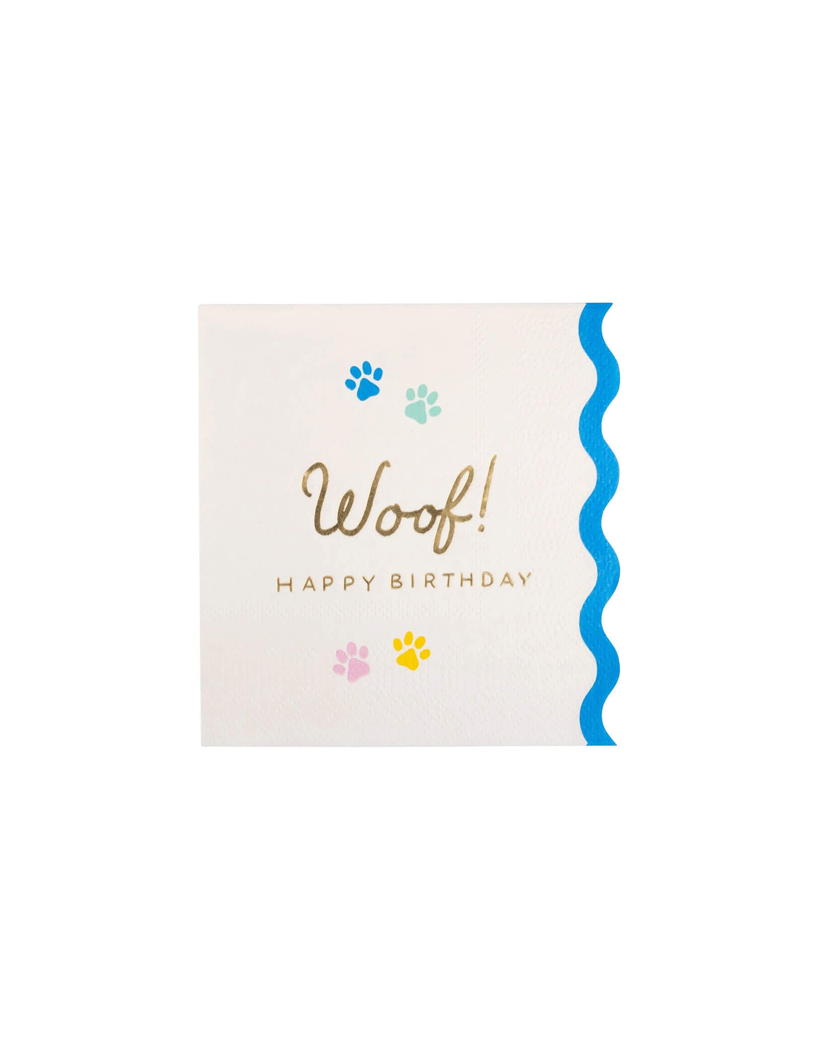 Momo Party's 5" Woof Paw Print Small Napkins by My Mind's Eye.