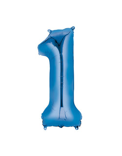 Large Number Blue Foil Mylar Balloon – Momo Party