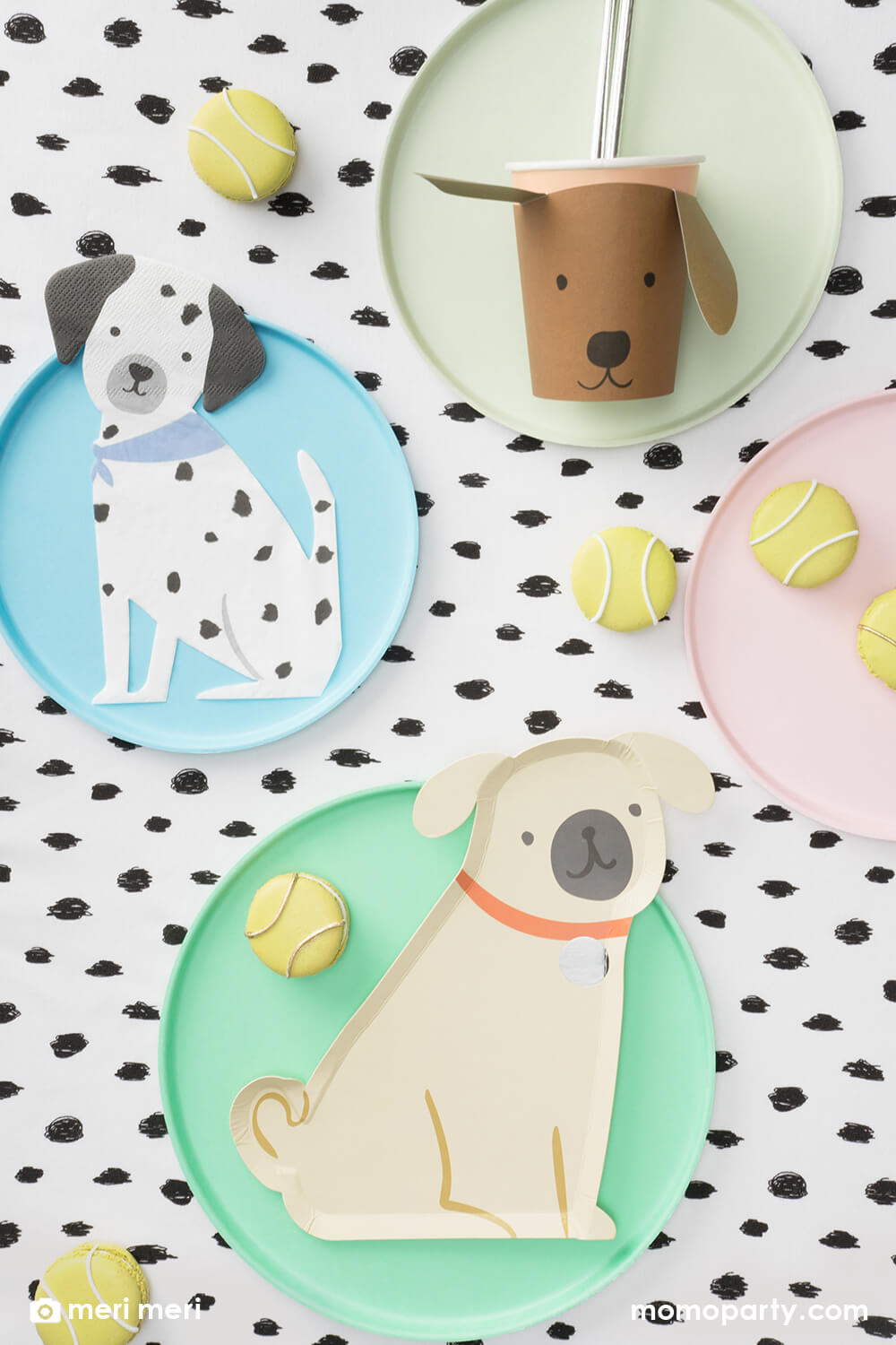 Pug Plates Set of 8