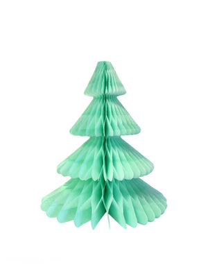 Mint Honeycomb Paper Christmas Tree - Medium