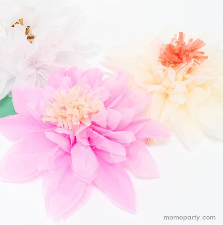 Tissue Paper Flowers, Pastel