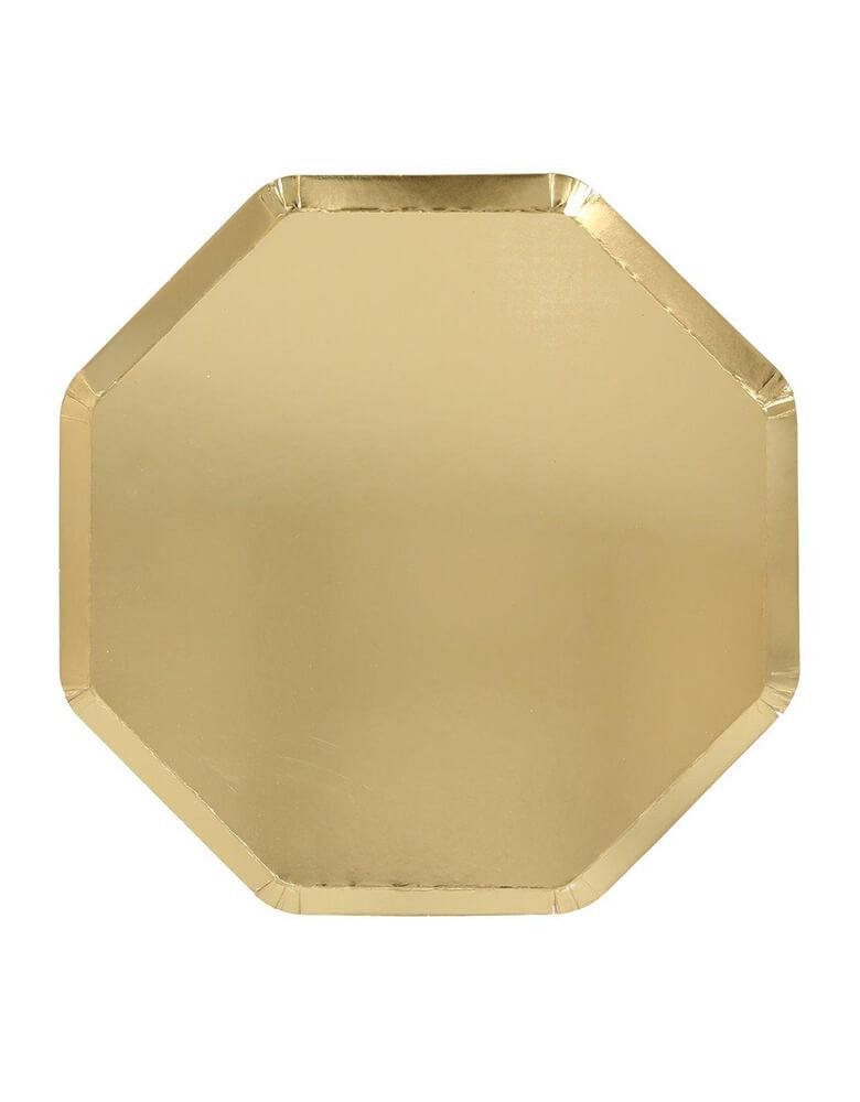 Gold Large Dinner Plates (Set of 8)