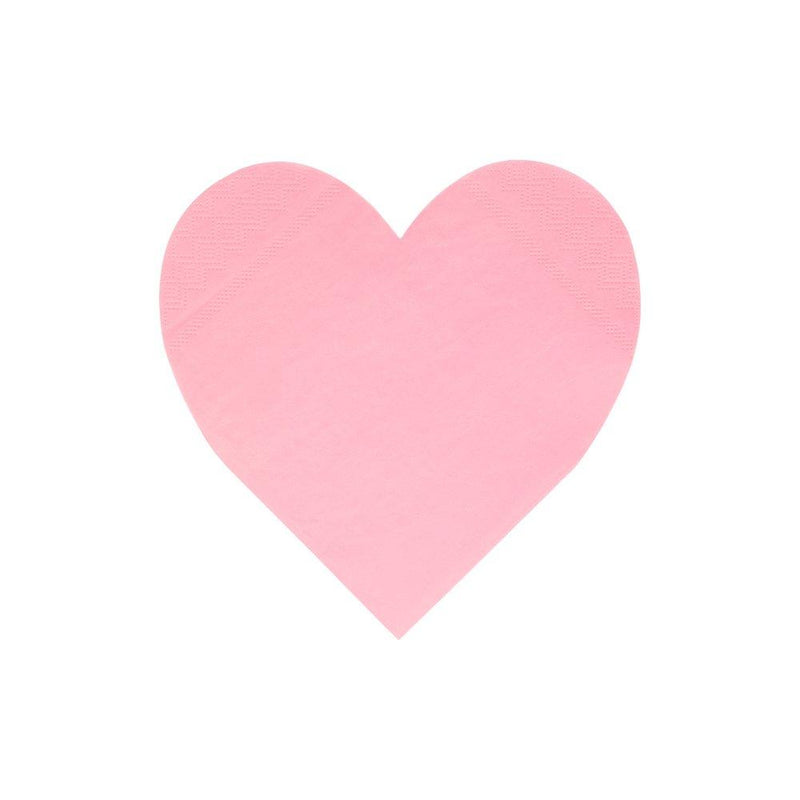 Pink Tone Large Heart Napkins (Set of 20) – Momo Party