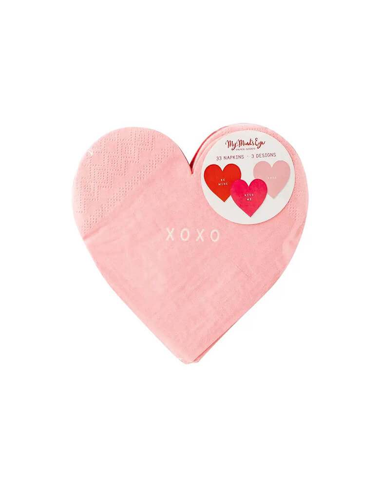 Heart Shaped Paper Napkins (Set of 24) – Momo Party