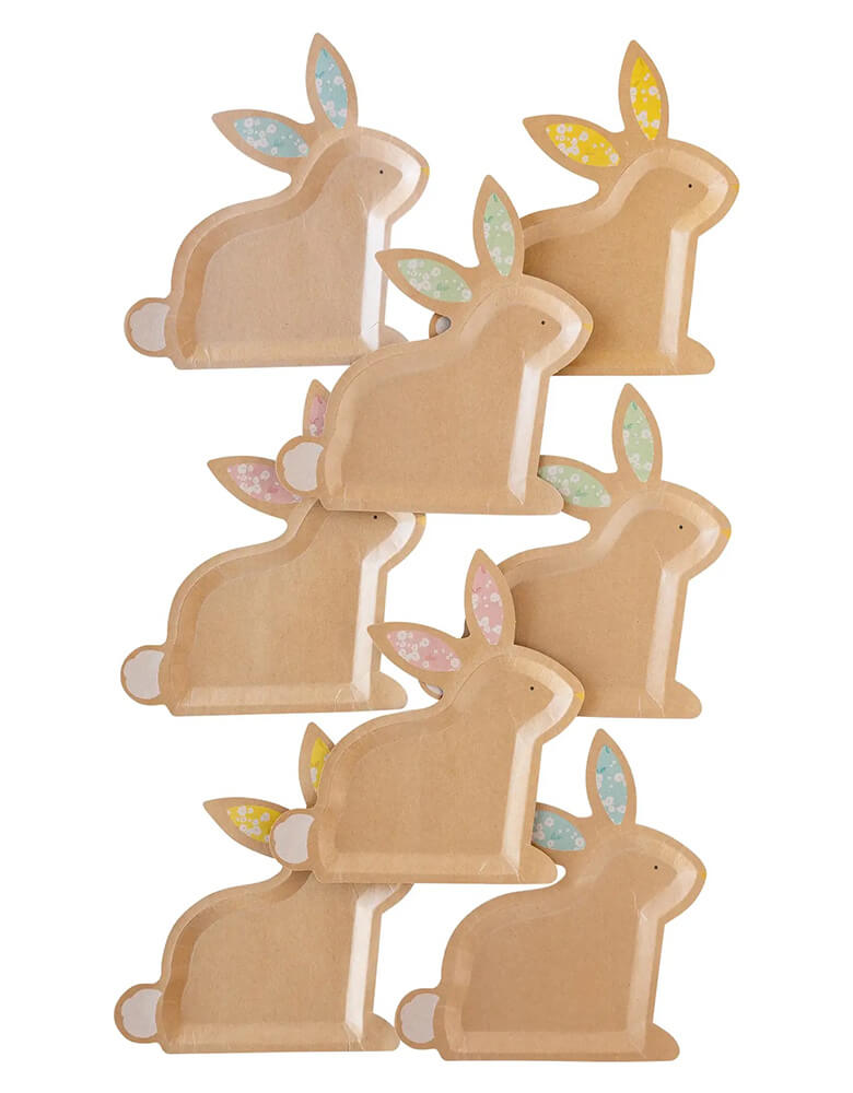 Kraft Bunny Shaped Plates (Set of 8) – Momo Party