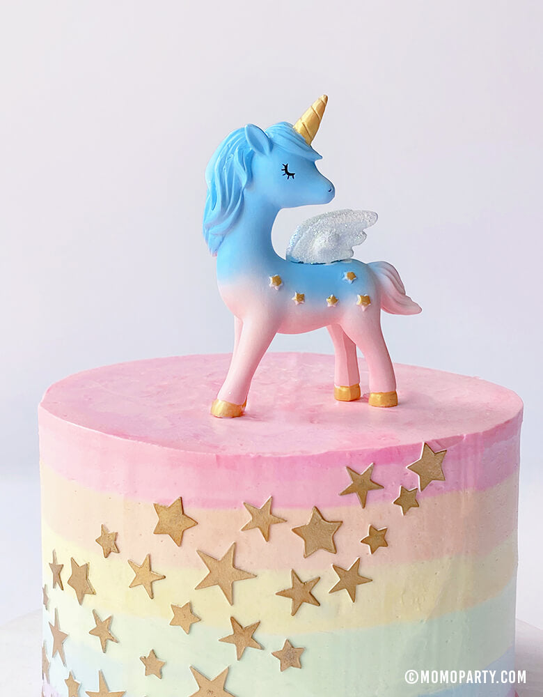 Unicorn Rainbow Cake (Buttercream, 5-Layer) - Life's Little Sweets